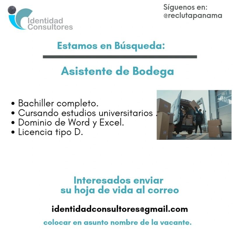 asistente de bodega - empleo - Panamá