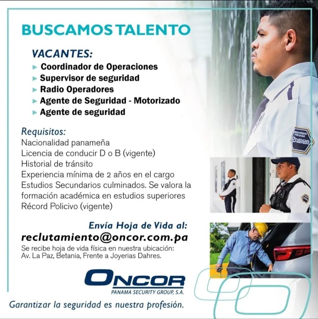 agente de seguridad - motorizado - vacante 